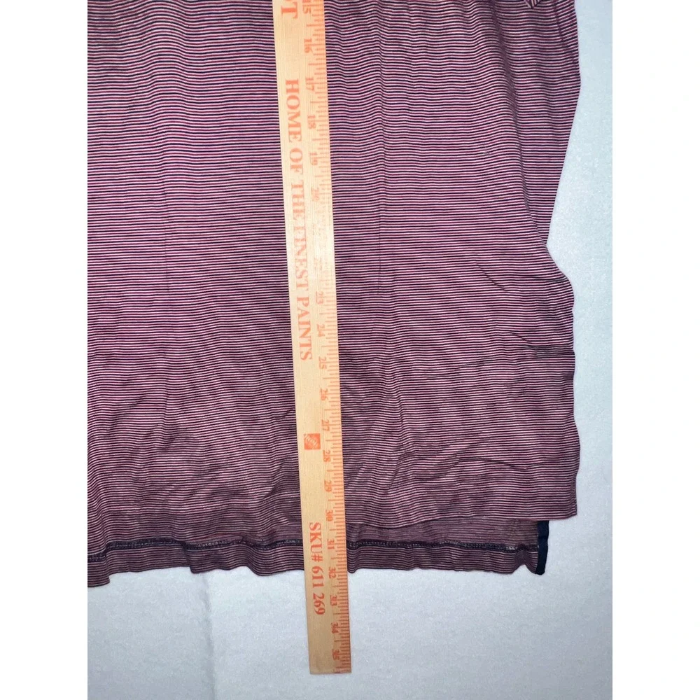 Polo Golf Ralph Lauren Mens XL Pima Cotton Striped Polo Shirt Burgundy Navy